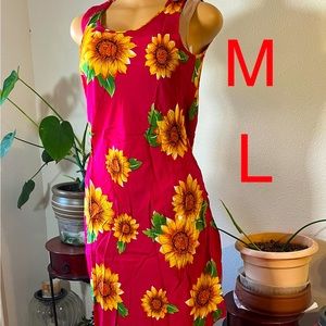 Sun flowers dress